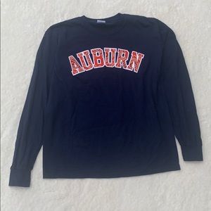 Navy long sleeve auburn with sewn on appliqué